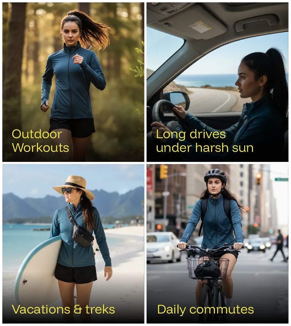 Womens Sunscreen Jacket Ice