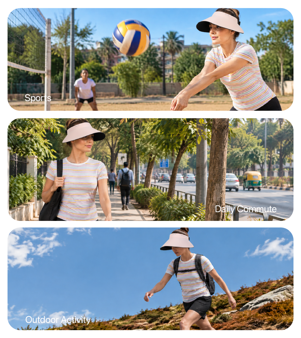 Women Sunscreen Wide Visor Pro