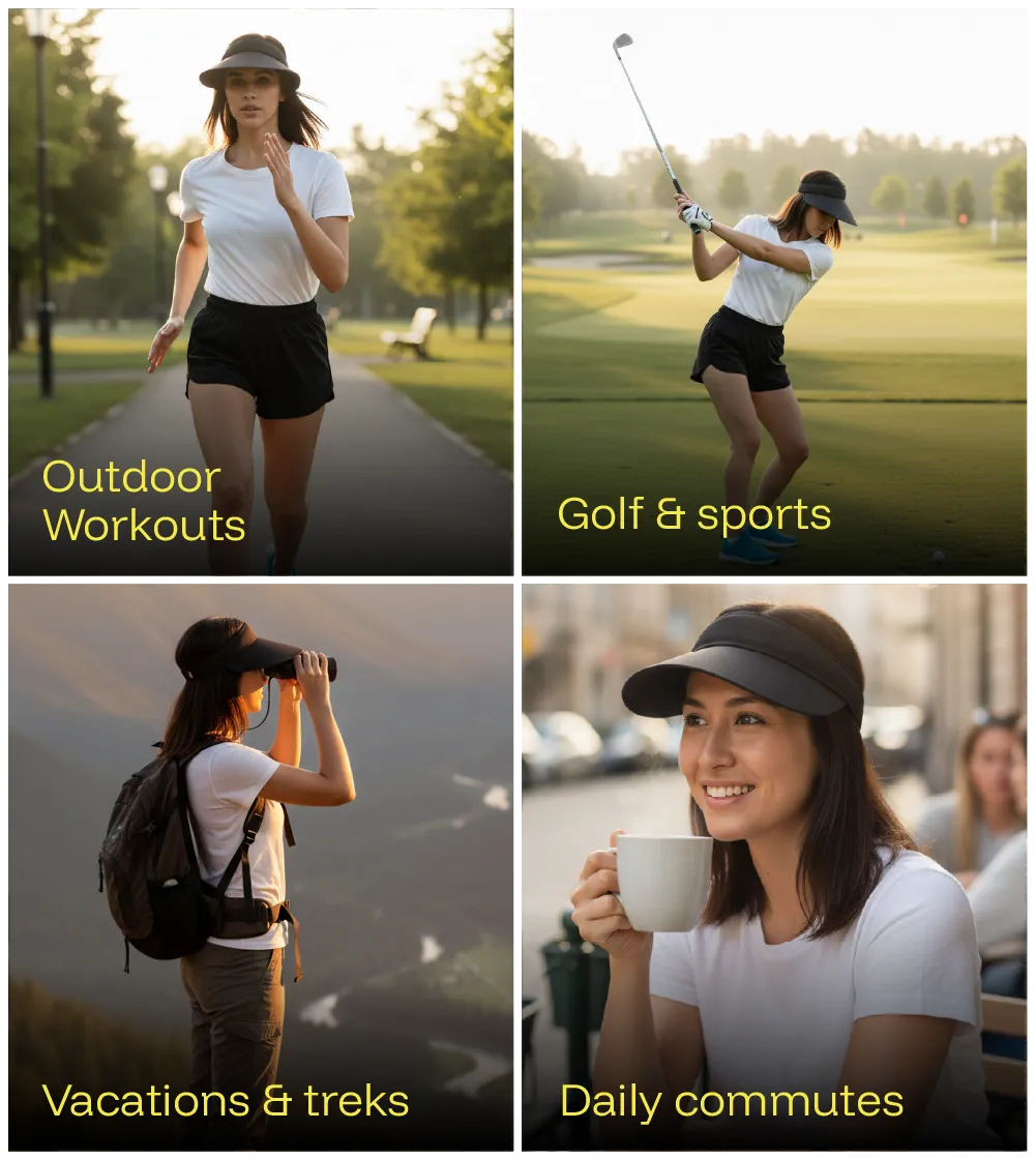 Women Sun Visor Cap