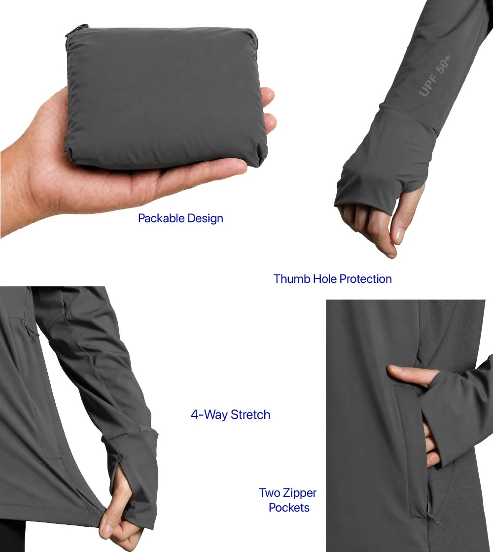 Womens Sunscreen Jacket Ice
