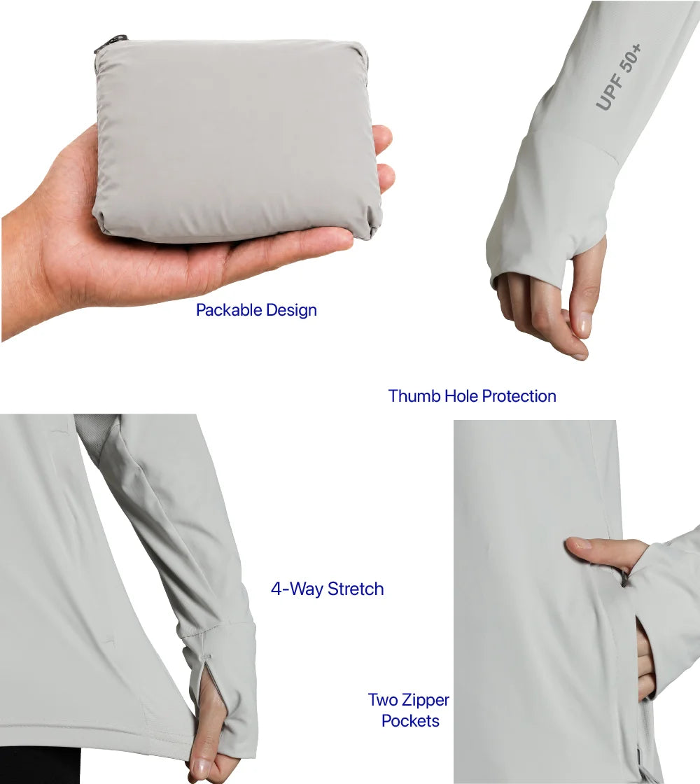 Womens Sunscreen Jacket Ice