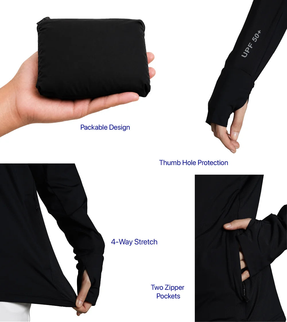 Womens Sunscreen Jacket Ice