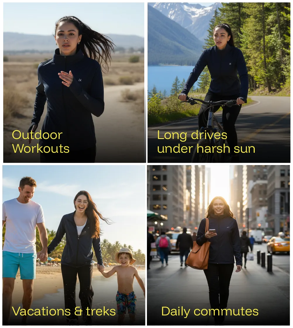 Womens Sunscreen Jacket Ice