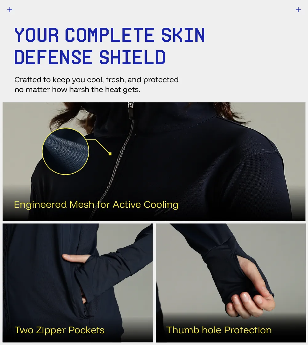 Womens Sunscreen Jacket Ice