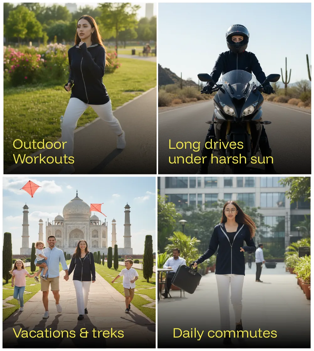 Women's Sunscreen Jacket 2.0 - Advanced Protection from Sun & Pollution