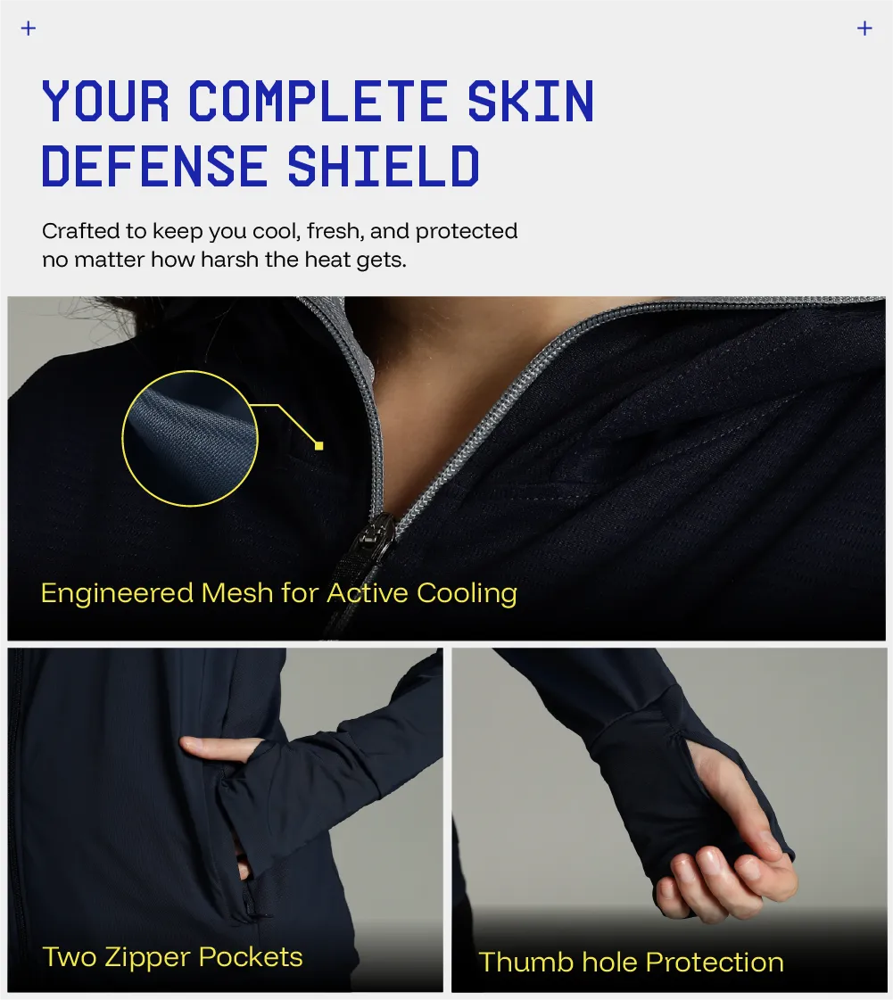 Women's Sunscreen Jacket 2.0 - Advanced Protection from Sun & Pollution