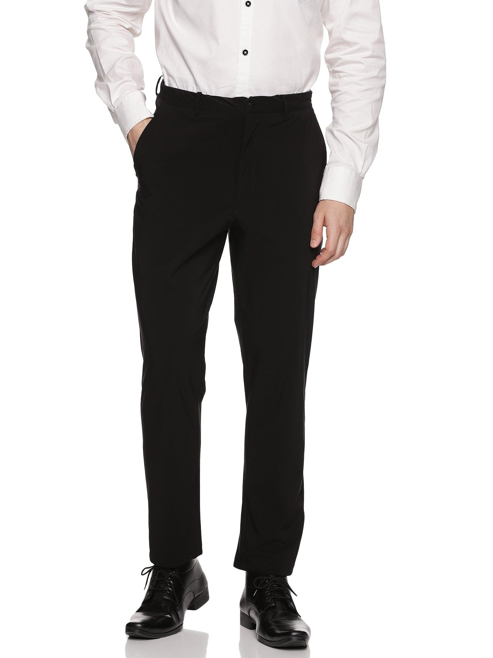 GYSAFJ Summer Men Dress Pants Suit Pants Male Business Men's Pants  Middle-Aged Casual Pants Black 30 at Amazon Men's Clothing store