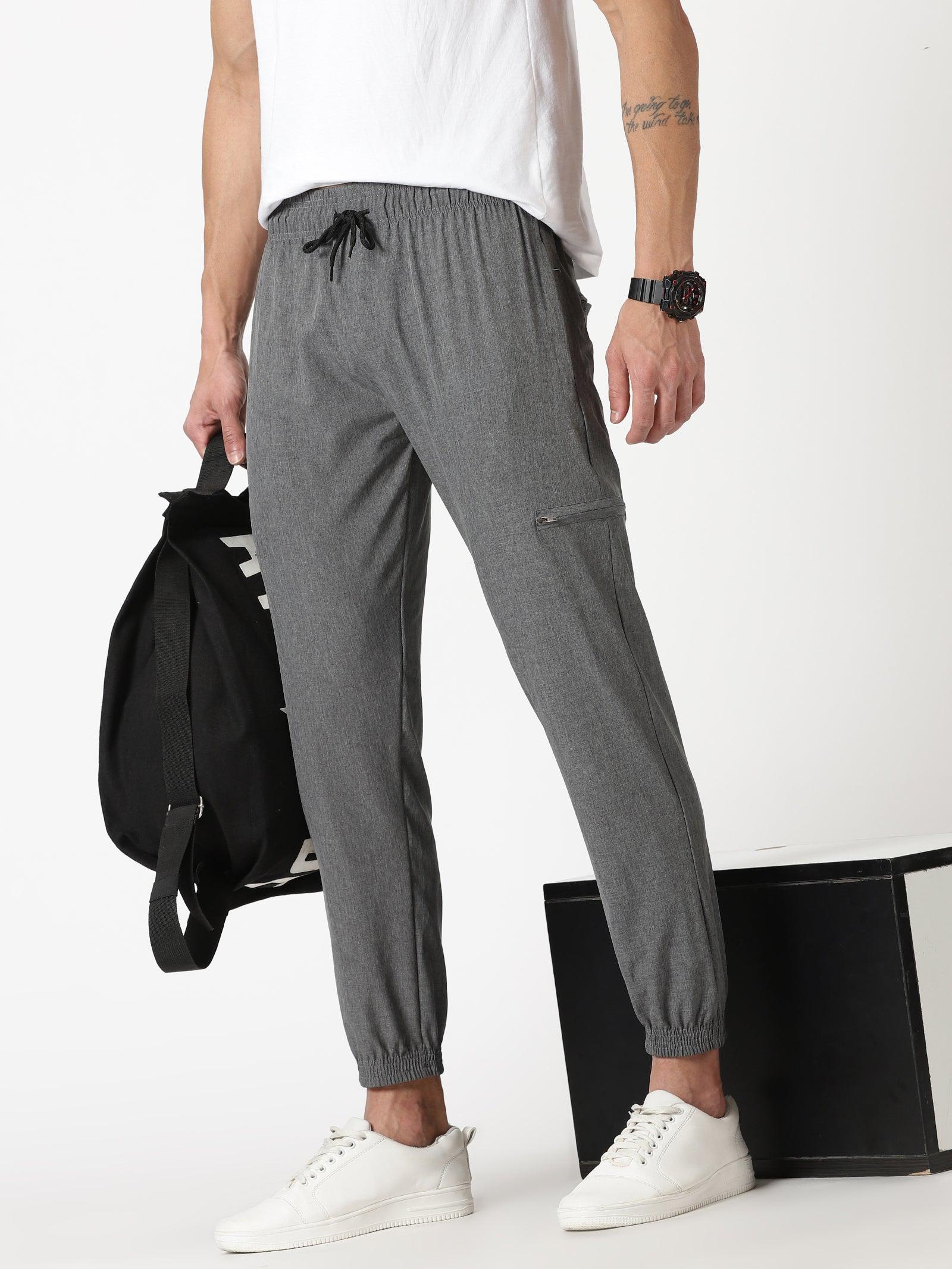 Buy BLUE TYGA Grey Men Solid 100% Cotton Joggers Online at Best Prices in  India - JioMart.